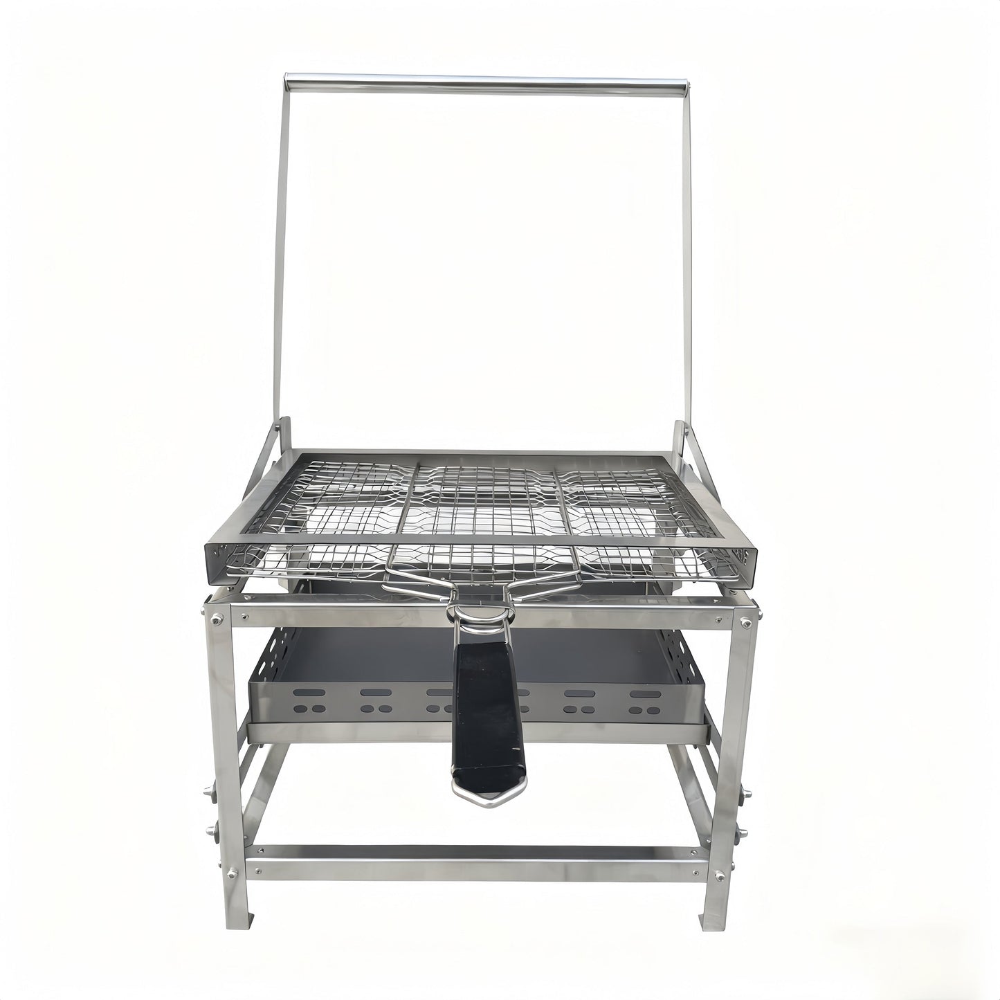 Adjustable Charcoal Rotating Grill