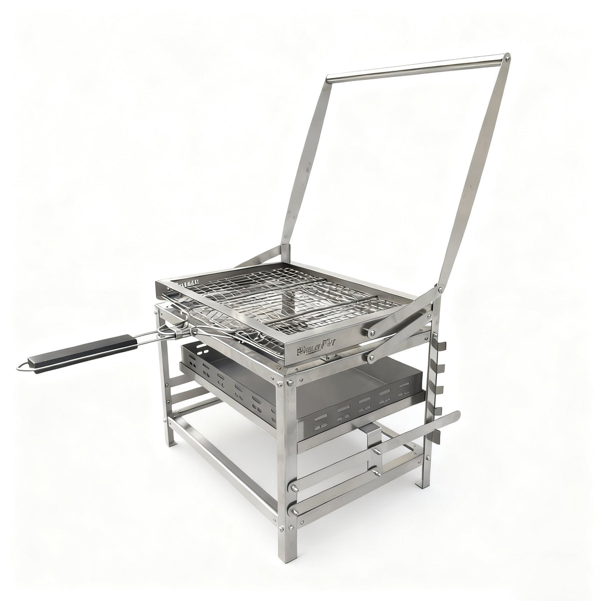 Adjustable Charcoal Rotating Grill
