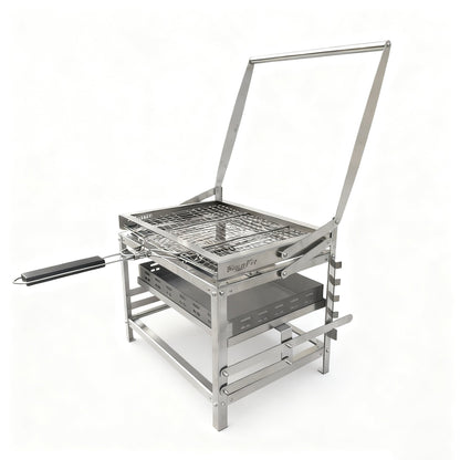 Adjustable Charcoal Rotating Grill